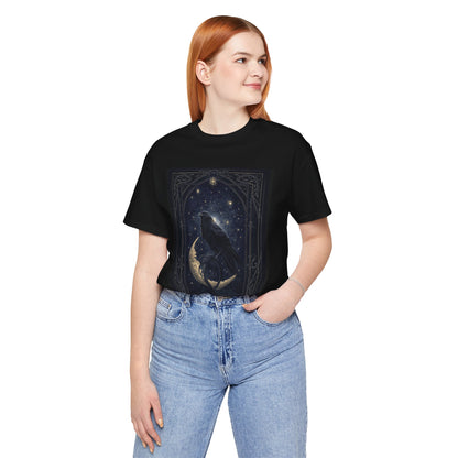 My Gothic Girl "Raven Moon" Graphic T-Shirt Unisex Gothic Dark Fashion Casual Wear
