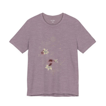 “Dark Floral Moon & Ornamental Geometry” T-Shirt Dark Floral Moon Ornamental Geometry Unisex Jersey Short Sleeve Tee