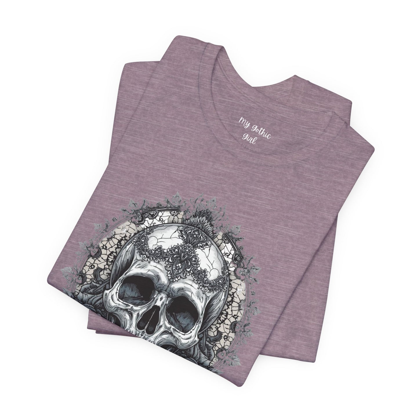 Gothic Skull Elegance T-Shirt