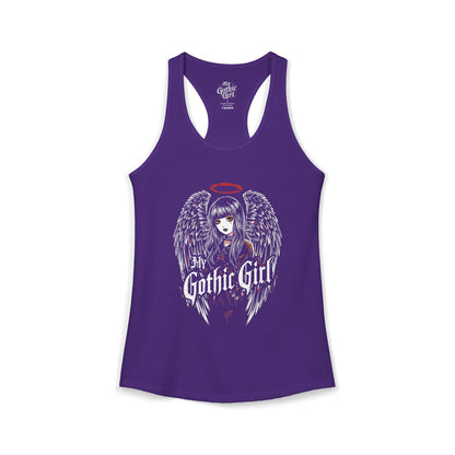 Copy of My Gothic Girl Fallen Angel — Women's Racerback Tank Top