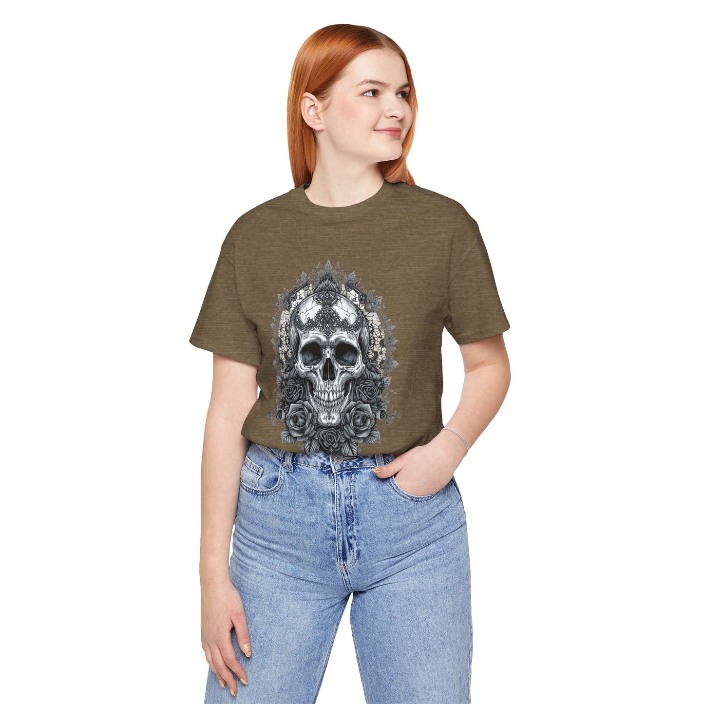 Gothic Skull Elegance T-Shirt