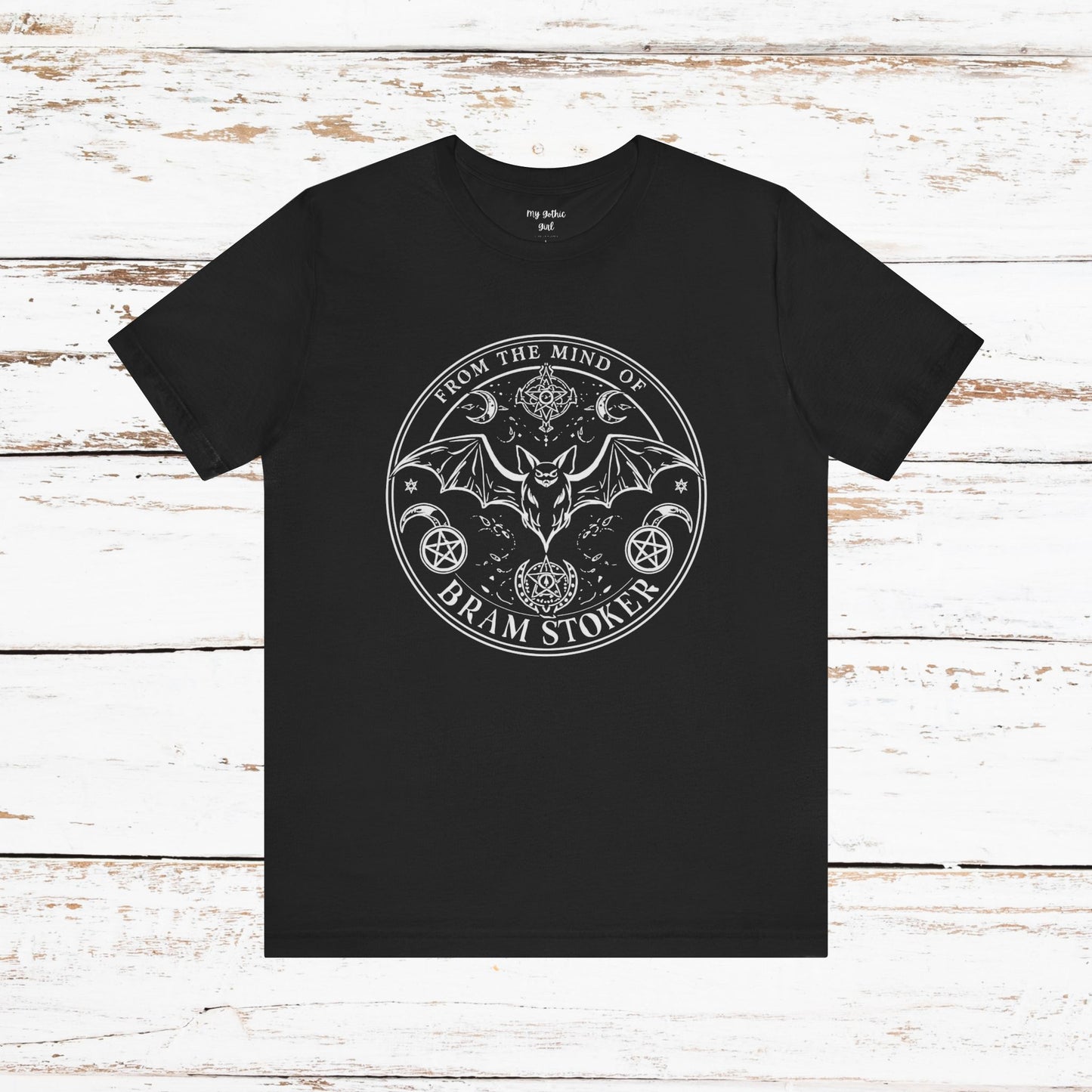 "From The Mind Of Bram Stoker" Gothic Literary Horror T-Shirt