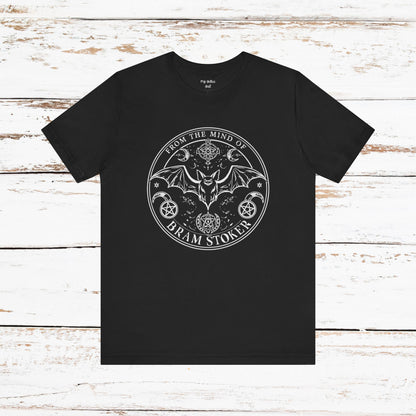 "From The Mind Of Bram Stoker" Gothic Literary Horror T-Shirt