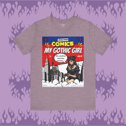 My Gothic Girl Comic Book Graphic Tee – Whimsy Goth Streetwear, Dark Poetry Fashion, Alt Aesthetic Apparel
