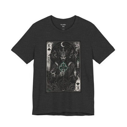 King of Clubs Playing Card T-Shirt — Gothic Card Deck Graphic Tee