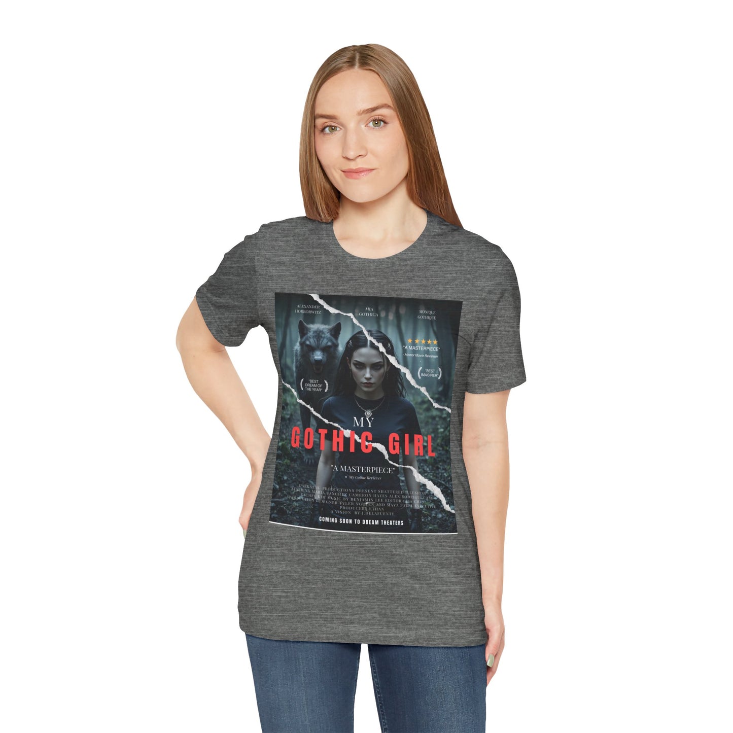 My Gothic Girl T-Shirt "Movie Poster" – Whimsy Goth Streetwear, Dark Poetry Fashion, Alt Aesthetic Apparel
