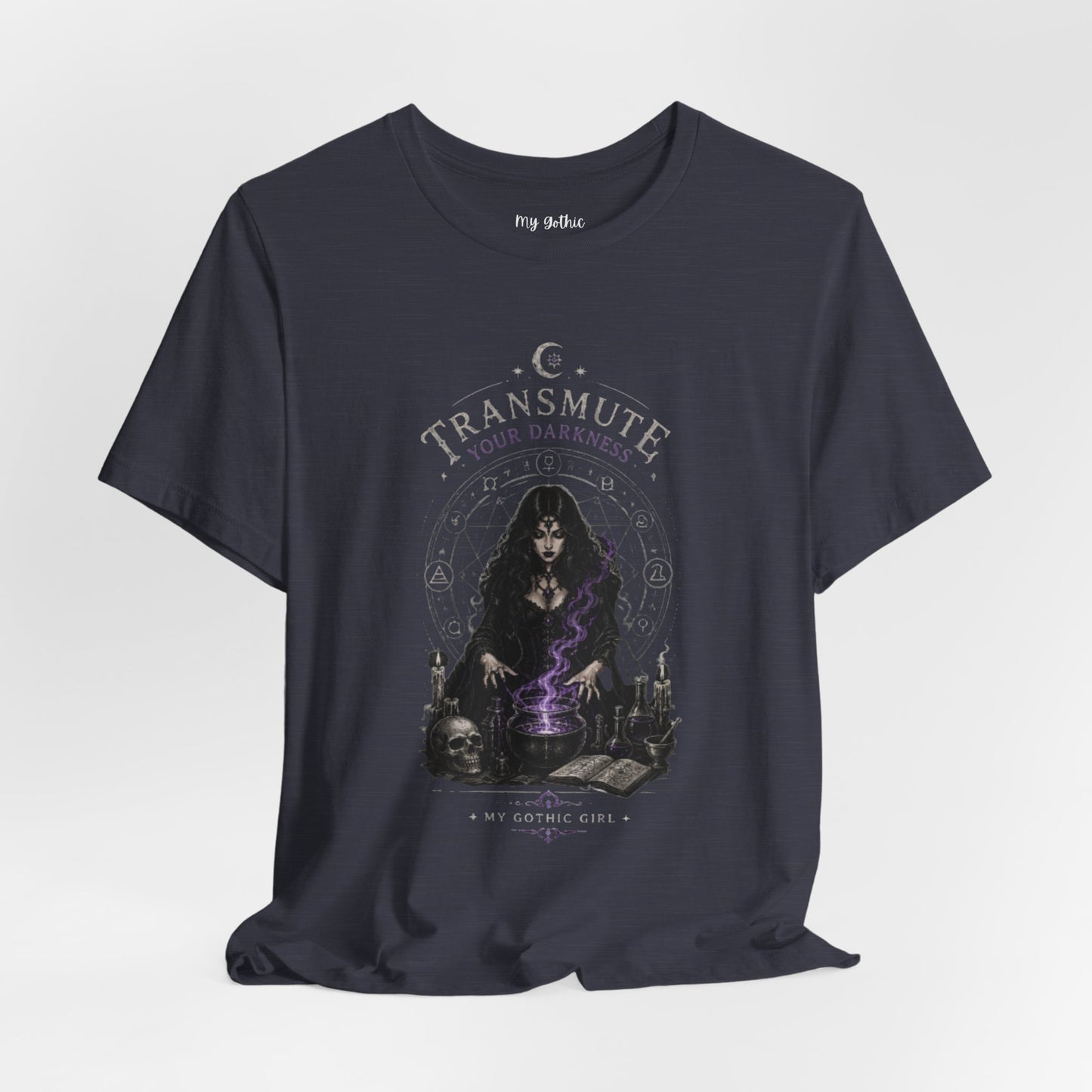 Transmute Your Darkness Alchemist Arts Tee — Witchy Occult Graphic T-Shirt