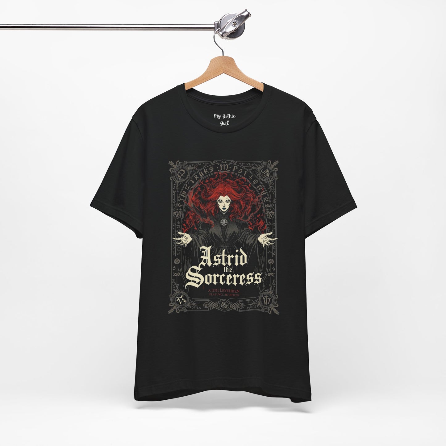 Astrid the Sorceress Gothic T-Shirt | Dark Fantasy Witch Tee