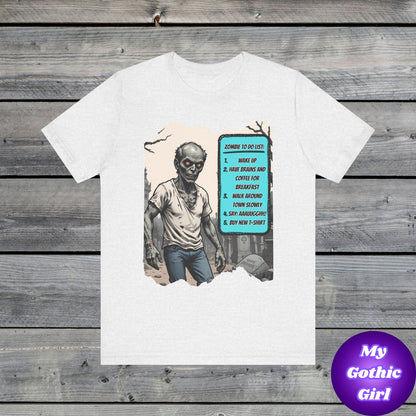 My Gothic Girl "Zombie: To Do List"  – Whimsy Goth Streetwear, Dark Poetry Fashion, Alt Aesthetic Apparel