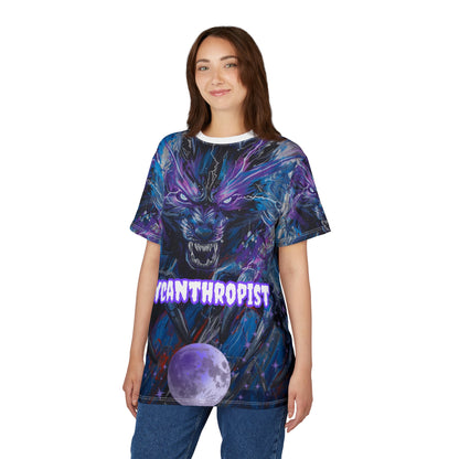 Lycanthropist Werewolf and Moon Gothic Graphic T-Shirt – Dark Romance All Over Print My Gothic Girl