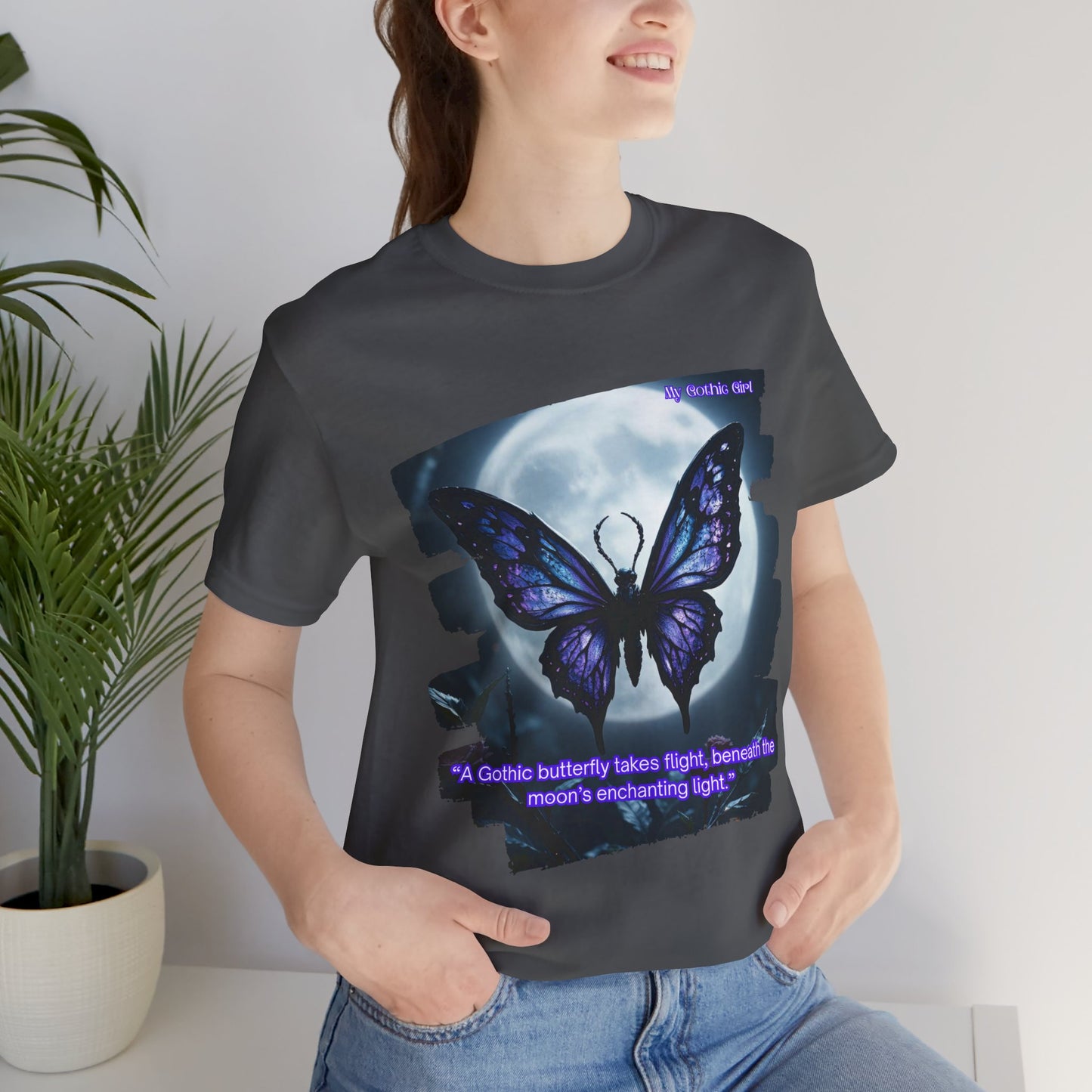 My Gothic Girl Graphic Tee – Whimsy Goth Streetwear, Dark Poetry Fashion, Alt Aesthetic Apparel