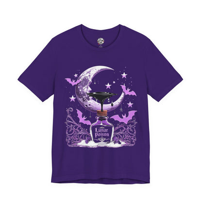 “Lunar Poison” — Celestial Alchemy Gothic Graphic T-Shirt – Alt Aesthetic Poetic Goth Street-wear