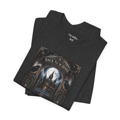 Back to School Gothic T-Shirt — Haunted Academy Illustration