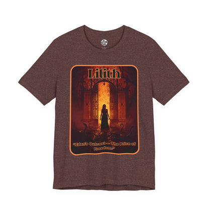 “Lilith  —  Eden’s Outcast, The Price of Freedom.” Graphic T-Shirt – Alt Aesthetic Poetic Goth Street-wear