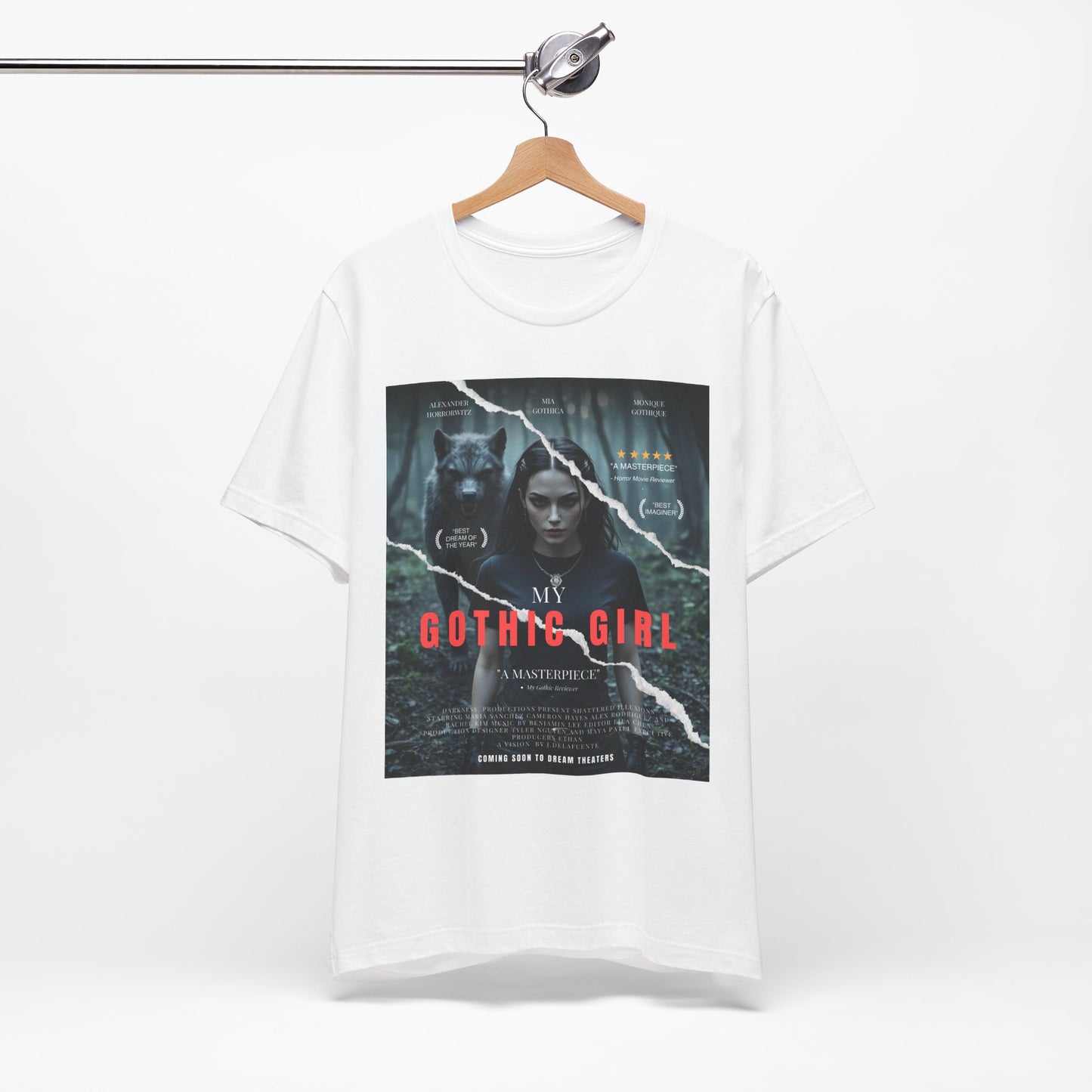 My Gothic Girl T-Shirt "Movie Poster" – Whimsy Goth Streetwear, Dark Poetry Fashion, Alt Aesthetic Apparel