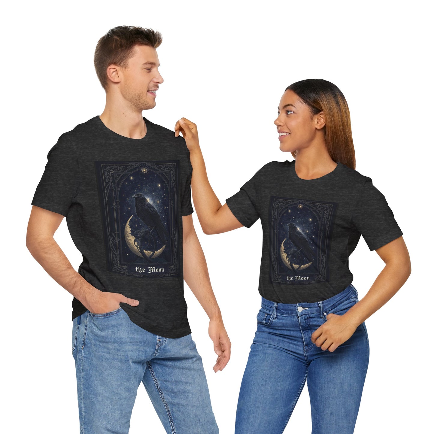 My Gothic Girl "Raven Moon" Graphic T-Shirt Unisex Gothic Dark Fashion Casual Wear