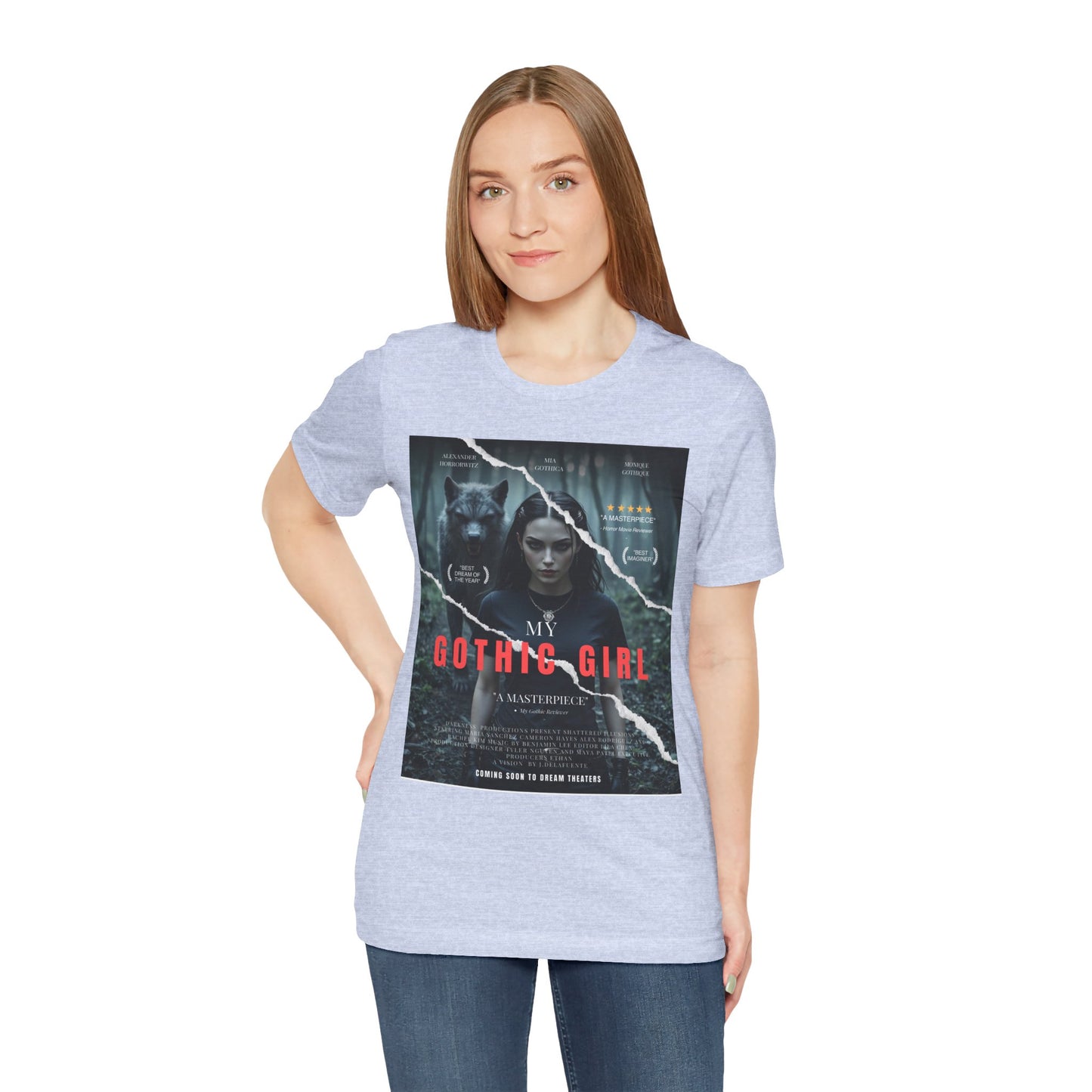 My Gothic Girl T-Shirt "Movie Poster" – Whimsy Goth Streetwear, Dark Poetry Fashion, Alt Aesthetic Apparel