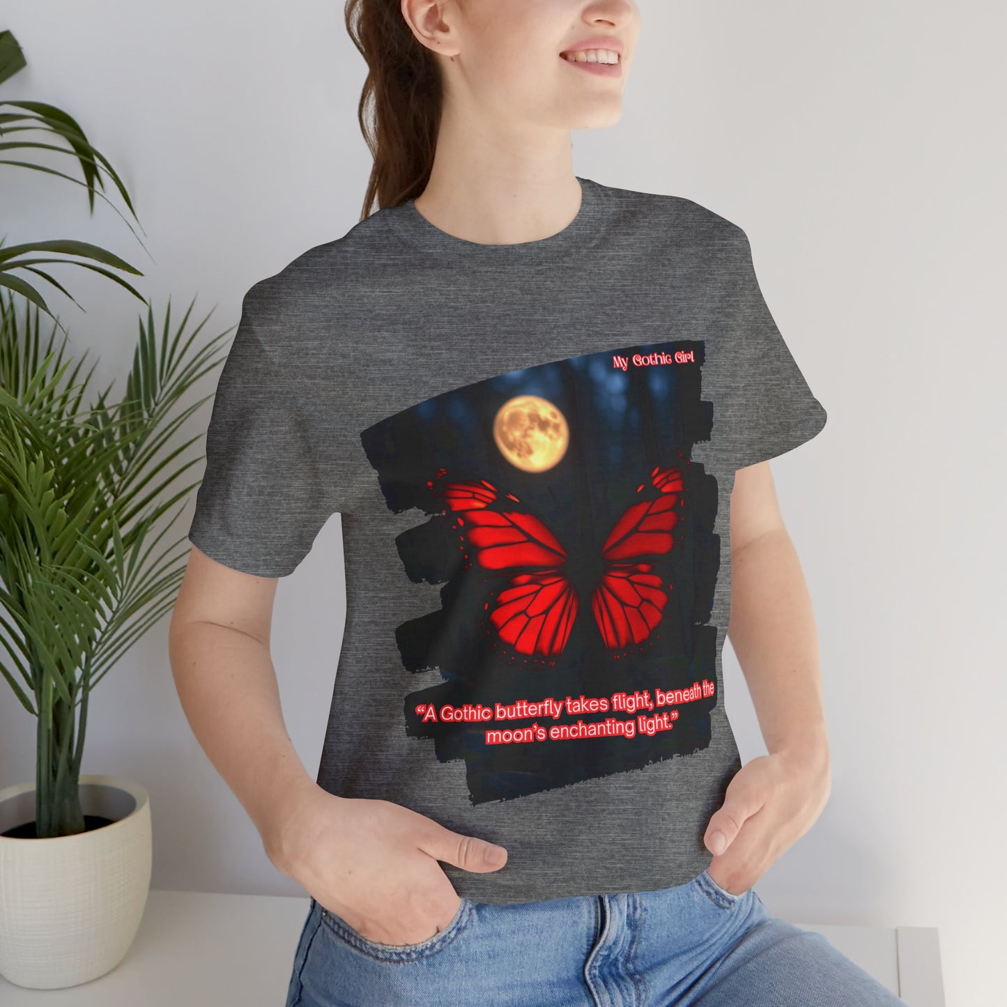 My Gothic Girl Graphic Tee – Whimsy Goth Streetwear, Dark Poetry Fashion, Alt Aesthetic Apparel