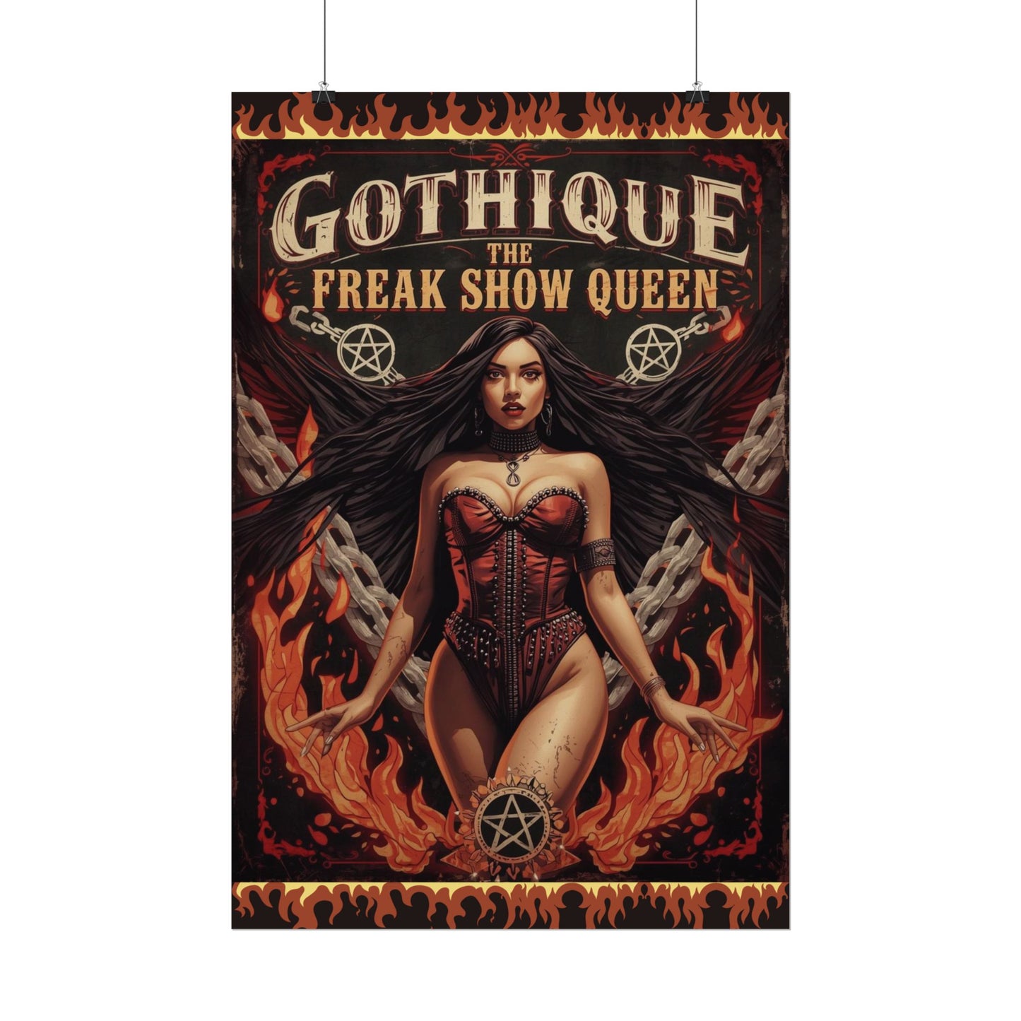 Gothique The Freak Show Queen - Wall Art Poster