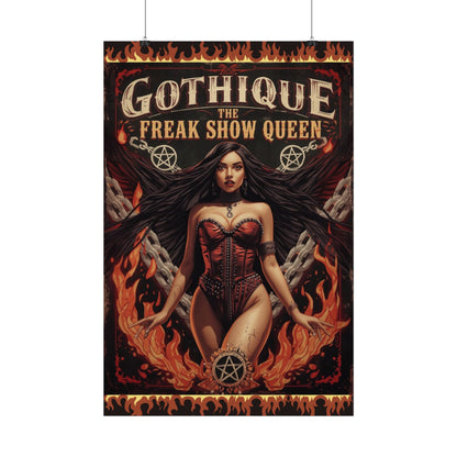 Gothique The Freak Show Queen - Wall Art Poster