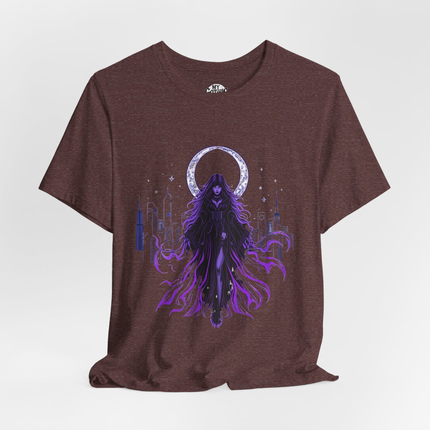 “Celestial Enchantress”  Gothic Graphic T-Shirt – Alt Aesthetic Poetic Goth Street-wear