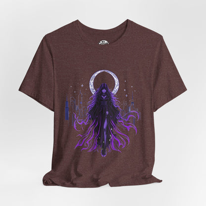 “Celestial Enchantress”  Gothic Graphic T-Shirt – Alt Aesthetic Poetic Goth Street-wear