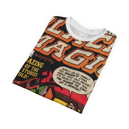 Vintage Horror Comic Tee — "Black Magic"