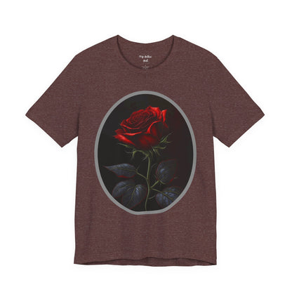 My Gothic Girl T-Shirts for Women & Men "Linda's Red Rose" Dark Aesthetic & Alternative Tees – My Gothic Girl
