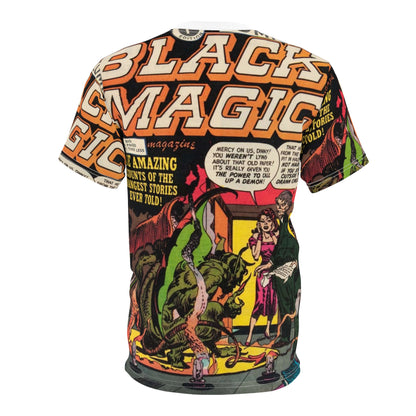 Vintage Horror Comic Tee — "Black Magic"