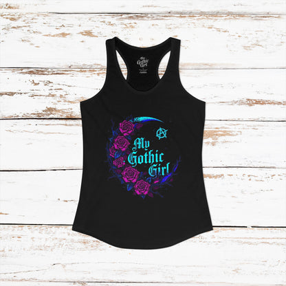My Gothic Girl Celestial Lunar Garden Gothic Racerback Tee