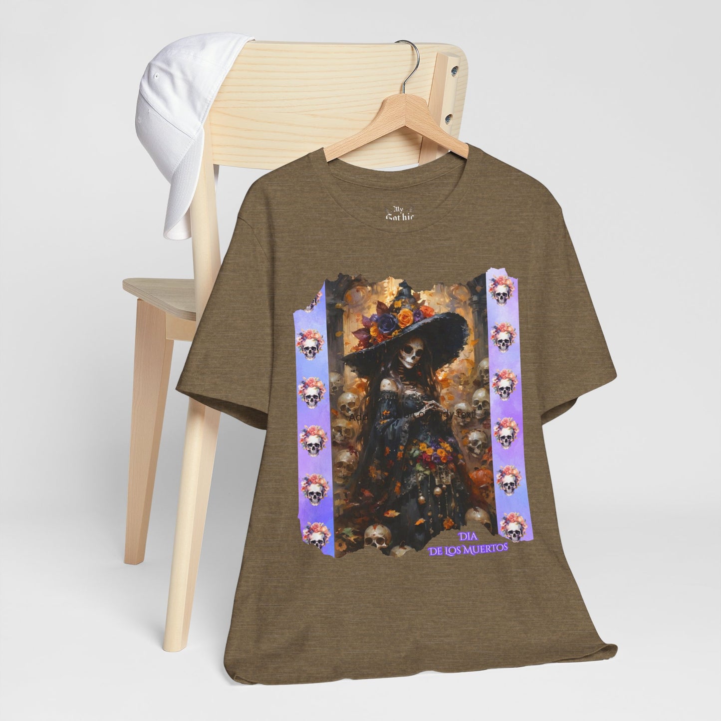 My Gothic Girl Dia De Los Muertos Graphic Tee – Gothic Streetwear, Whimsy Goth, Dark Poetry Alt Fashion