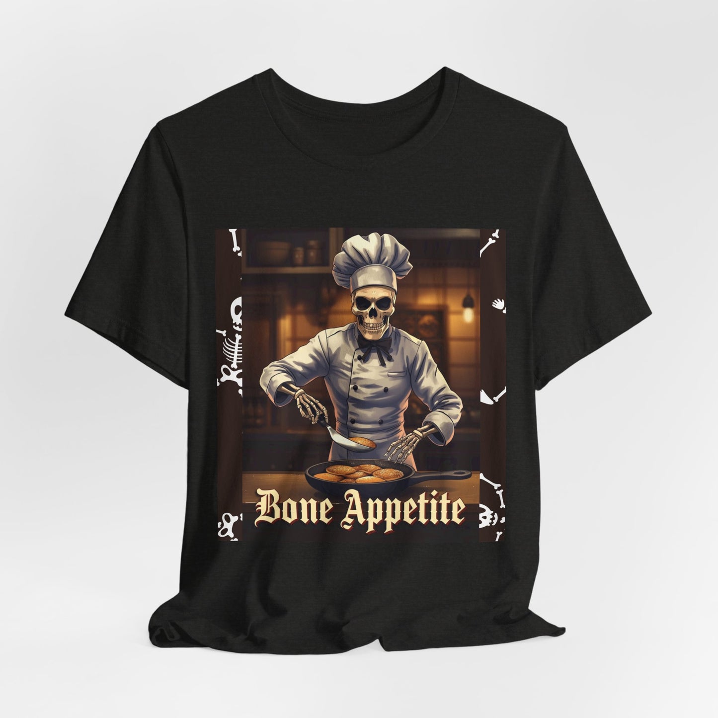 My Gothic Girl "Bone Appetite" Graphic T-Shirt Unisex Gothic Dark Fashion Casual Wear