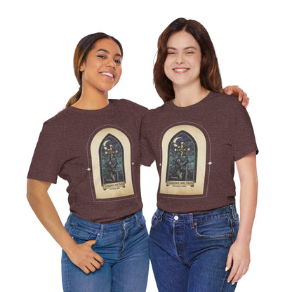 "Vengeance and Faith"  Gothic Graphic T-Shirt – Alt Aesthetic Poetic Goth Streetwear