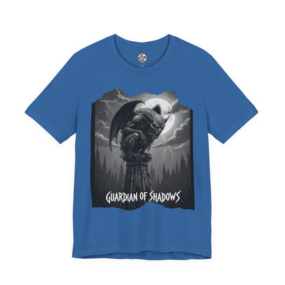 "Guardian of Shadows"  Gothic Graphic T-Shirt – Alt Aesthetic Poetic Goth Streetwear