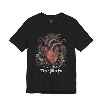 "From The Mind Of Edgar Allan Poe"  Gothic Literary T-Shirt