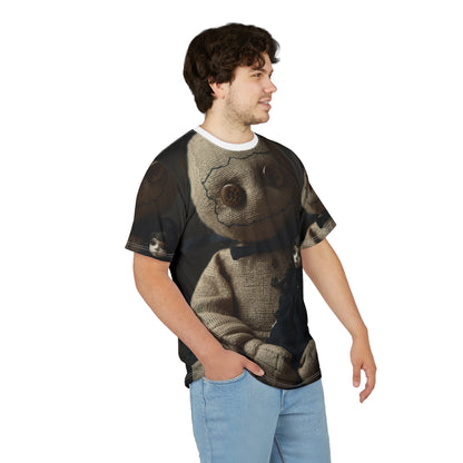 Gunny Sack Doll with Toy Gothic Doll | Horror All-Over Print T‑Shirt