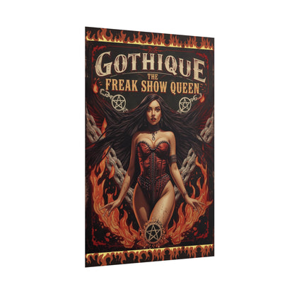Gothique The Freak Show Queen - Wall Art Poster
