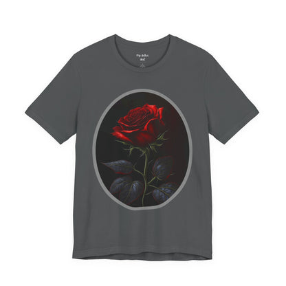 My Gothic Girl T-Shirts for Women & Men "Linda's Red Rose" Dark Aesthetic & Alternative Tees – My Gothic Girl
