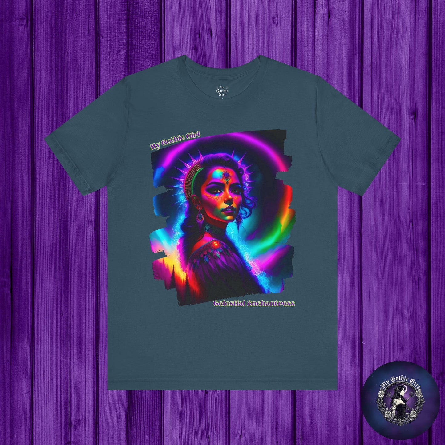 Celestial Enchantress Poetic Goth Graphic Tee – My Gothic Girl