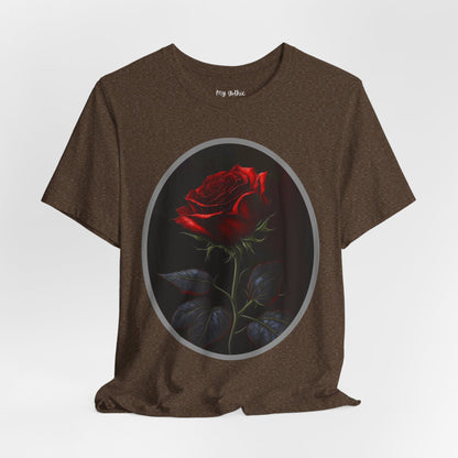 My Gothic Girl T-Shirts for Women & Men "Linda's Red Rose" Dark Aesthetic & Alternative Tees – My Gothic Girl