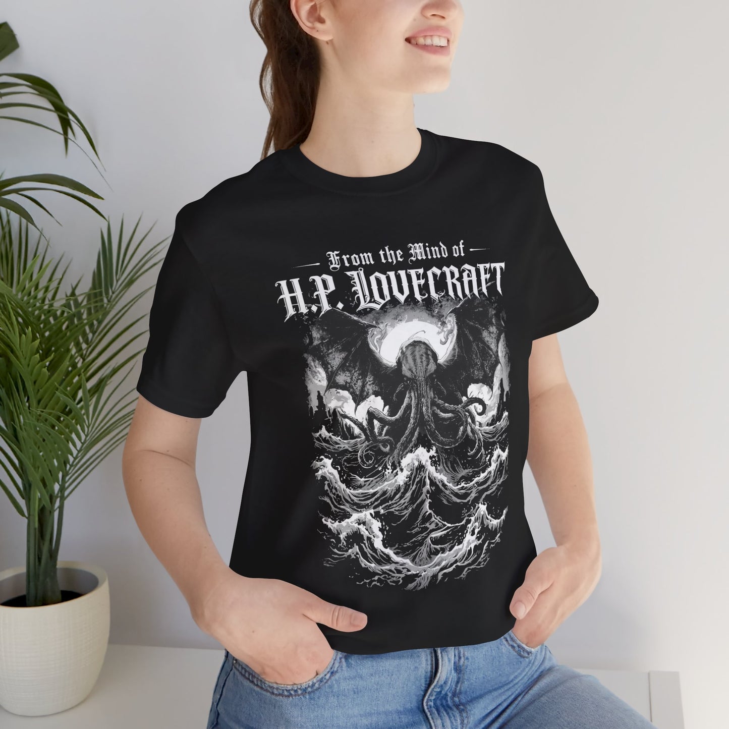 "From The Mind Of H.P. Lovecraft" Gothic Literary Horror T-Shirt