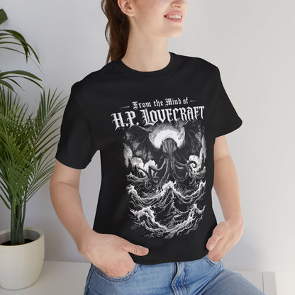 "From The Mind Of H.P. Lovecraft" Gothic Literary Horror T-Shirt