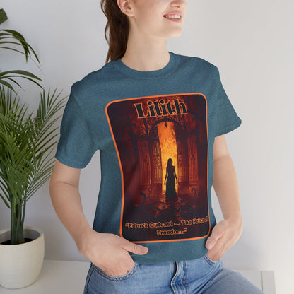 “Lilith  —  Eden’s Outcast, The Price of Freedom.” Graphic T-Shirt – Alt Aesthetic Poetic Goth Street-wear