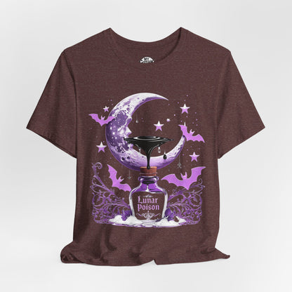“Lunar Poison” — Celestial Alchemy Gothic Graphic T-Shirt – Alt Aesthetic Poetic Goth Street-wear