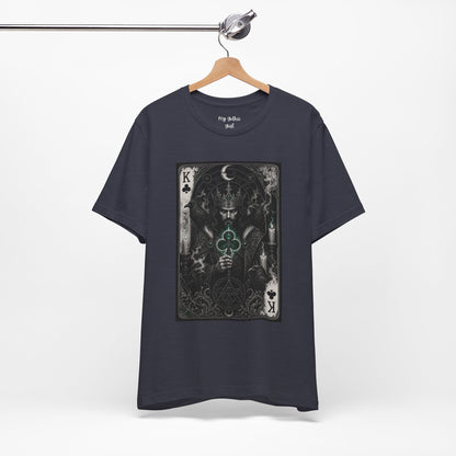 King of Clubs Playing Card T-Shirt — Gothic Card Deck Graphic Tee