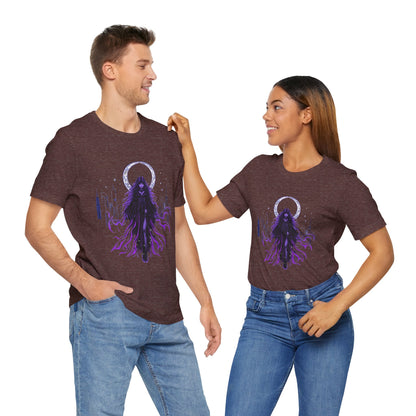 “Celestial Enchantress”  Gothic Graphic T-Shirt – Alt Aesthetic Poetic Goth Street-wear