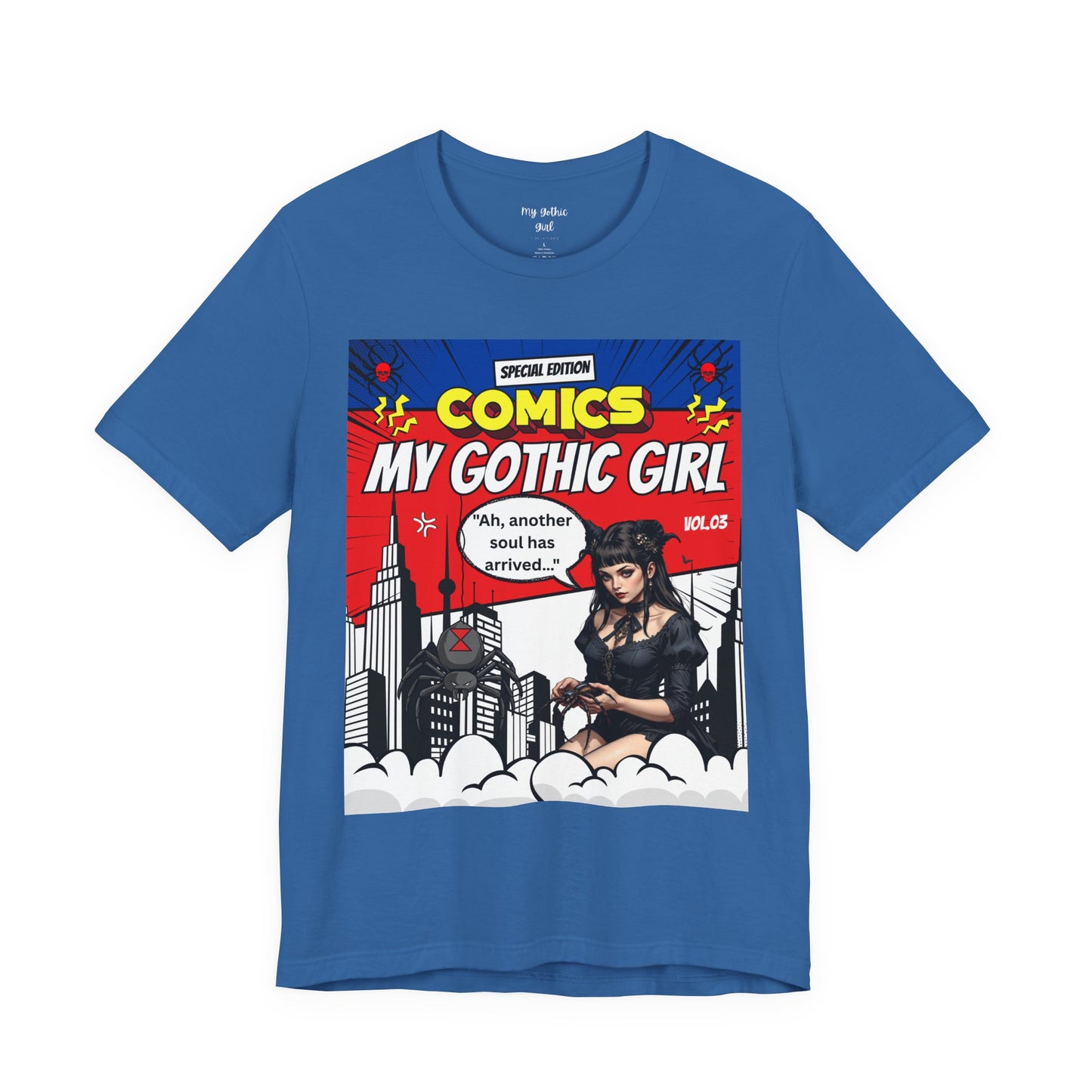My Gothic Girl Comic Book Graphic Tee – Whimsy Goth Streetwear, Dark Poetry Fashion, Alt Aesthetic Apparel