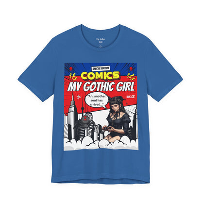 My Gothic Girl Comic Book Graphic Tee – Whimsy Goth Streetwear, Dark Poetry Fashion, Alt Aesthetic Apparel