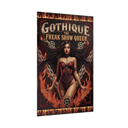 Gothique The Freak Show Queen - Wall Art Poster