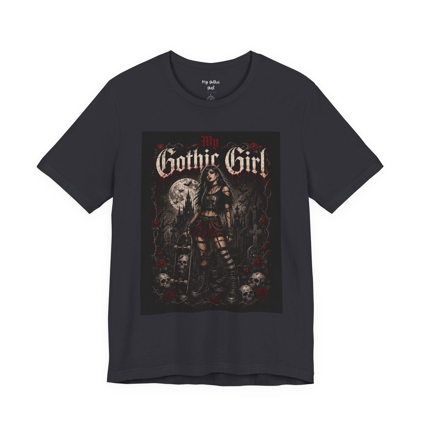 My Gothic Girl - Skater Girl Short Sleeve T Shirt